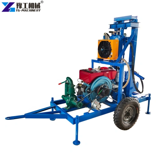 Mobile water well drilling rig