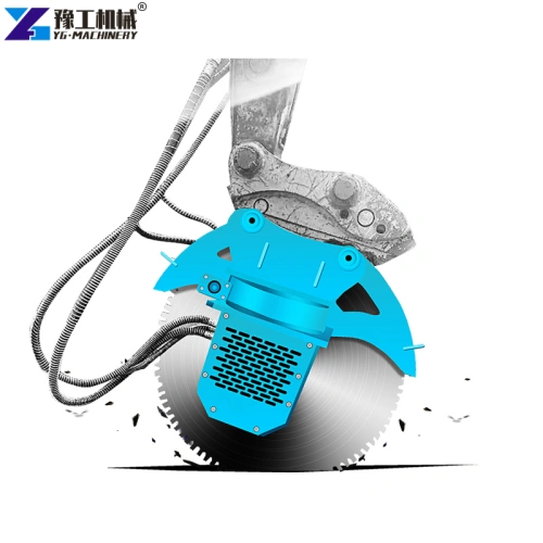 Rock saws for excavators