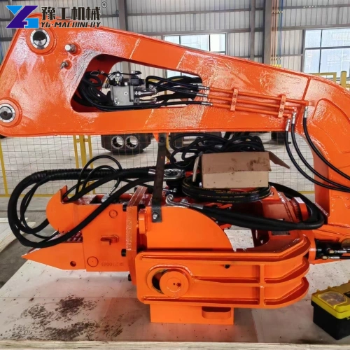 excavator mounted sheet pile driver