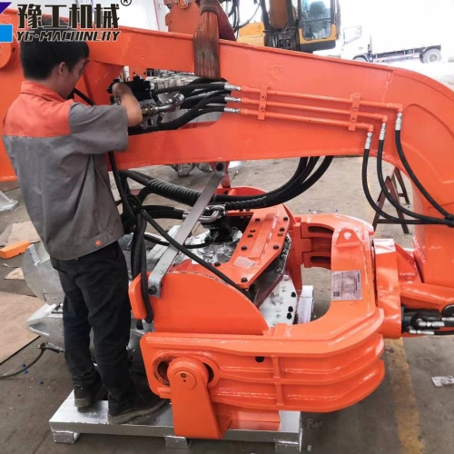excavator sheet pile driver