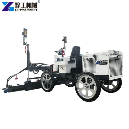 laser leveling machine with telescopic boom
