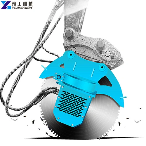 rock saw attachment for excavator