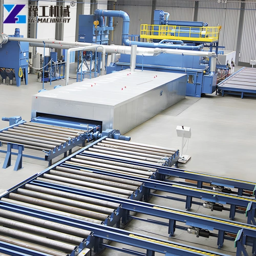 roller conveyor shot blasting machine