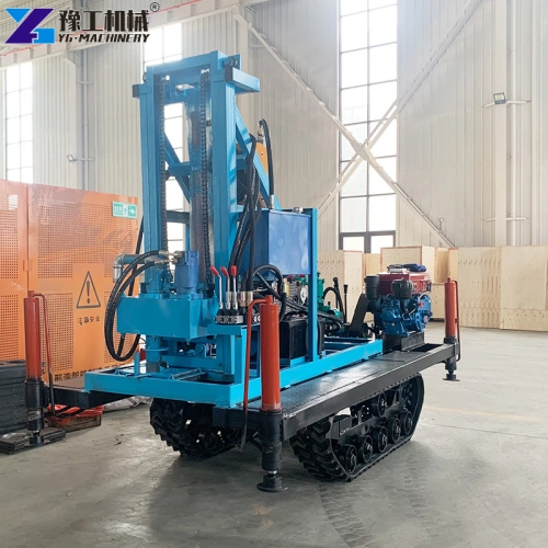 tracked water well drilling rig