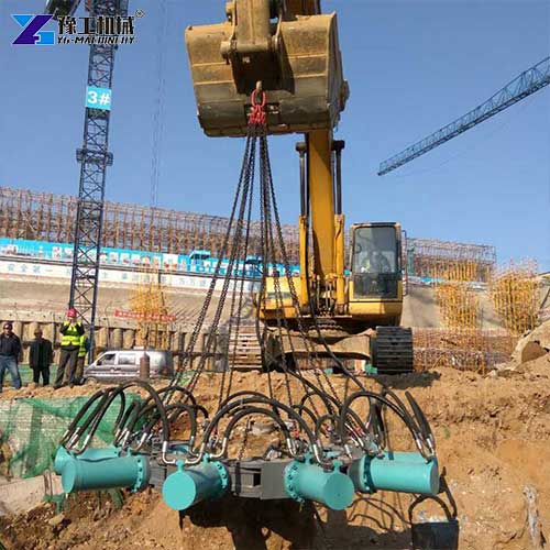 concrete pile breaker for excavator