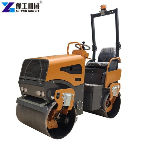 ride-on drum road roller