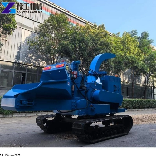 tracked woodland chipper