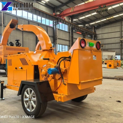 wheeled woodland chipper