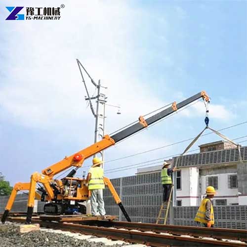 3 ton spider crane construction site