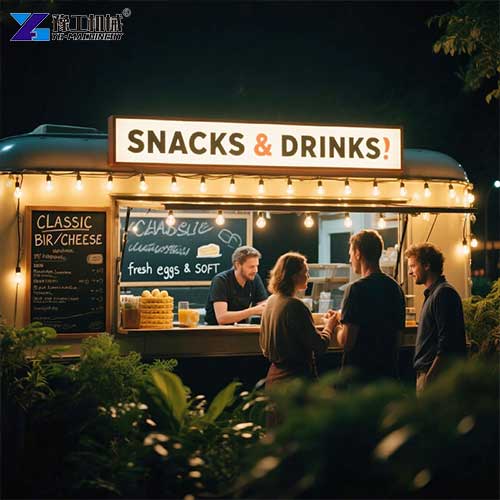 BBQ commercial kitchen trailer