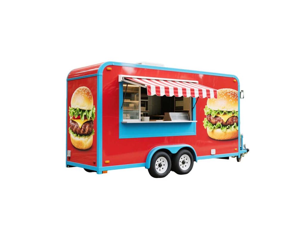 YG hamburger food trailer