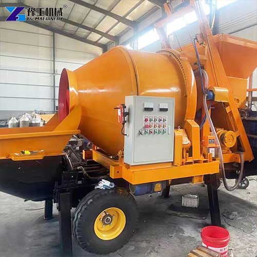 concrete mixer and pump