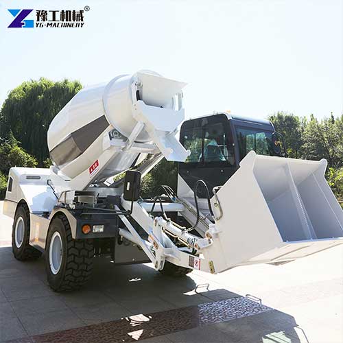 concrete mixer truck self-loading