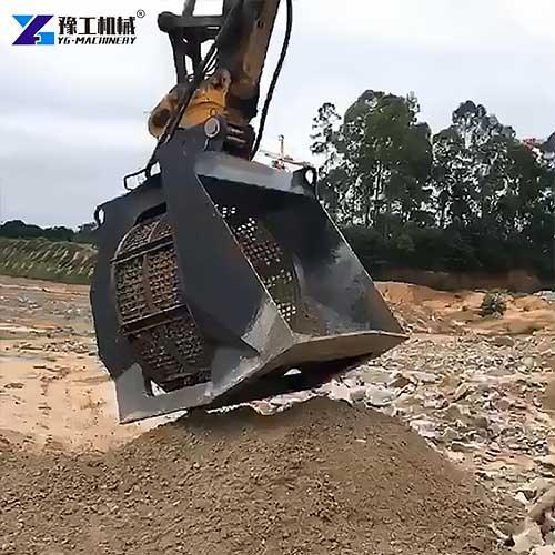 mini excavator screening bucket