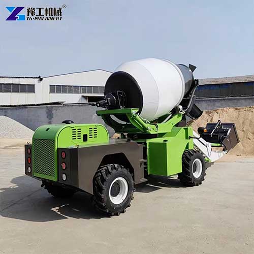 mini self-loading concrete mixer