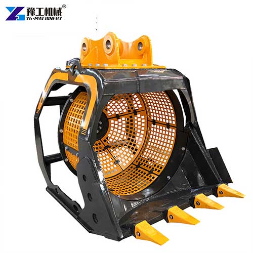 rotary screening bucket