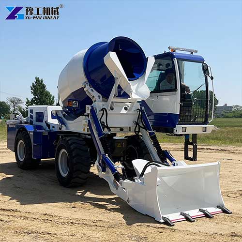 self-loading concrete mixer machine