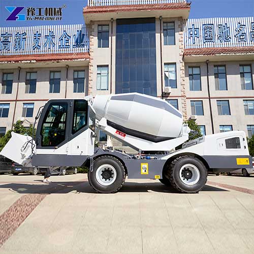 self-loading concrete mixer truck