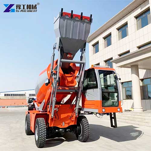 small concrete mixer truck