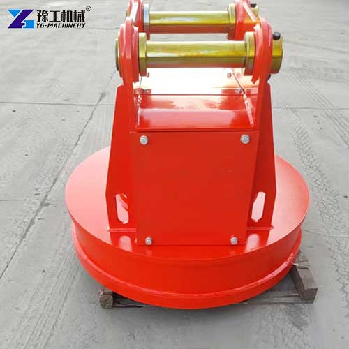 small excavator mounted magnets