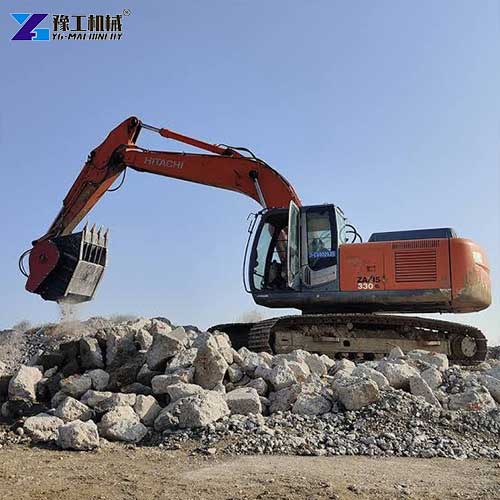 digger crusher bucket application