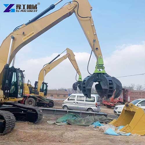 rotating grabs excavator