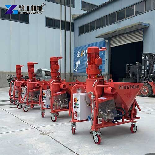 small gypsum plaster spray machine