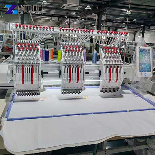 3 head programmable embroidery machine