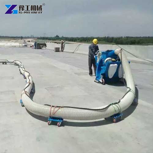 floor blasting machine construction site