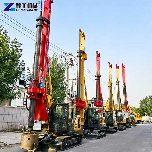 rotary pile drilling rig