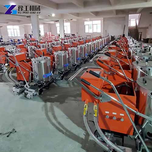 line marking equipment at factory