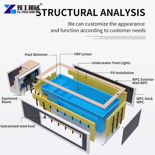 small shipping container pool structure